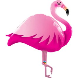 Lustiger Folienballon Flamingo Rosa-Pink 116cm