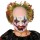 Schaurige Horror-Clown Perücke mit Haaren