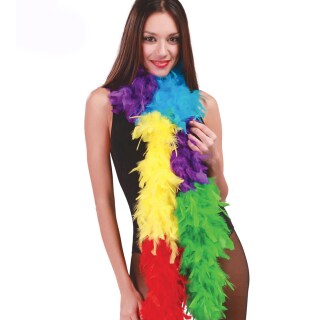 Aufregende Bunte Marabou Federboa 1,80m