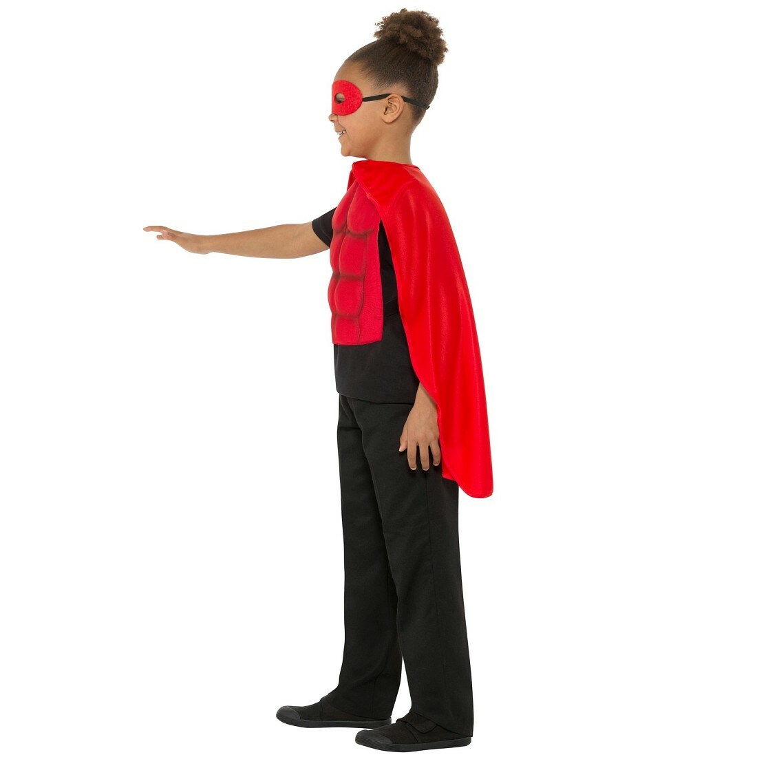 Superhelden-Umhang Mit Maske Für Erwachsene – Rot/schwarz Oder Blau, Für Halloween & Kostümpartys
