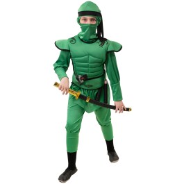 Coole Ninja-Verkleidung für Jungen Grün 128cm,...