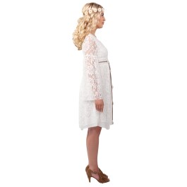 Stilechtes Hippie-Kleid mit Spitze f&uuml;r Erwachsene...