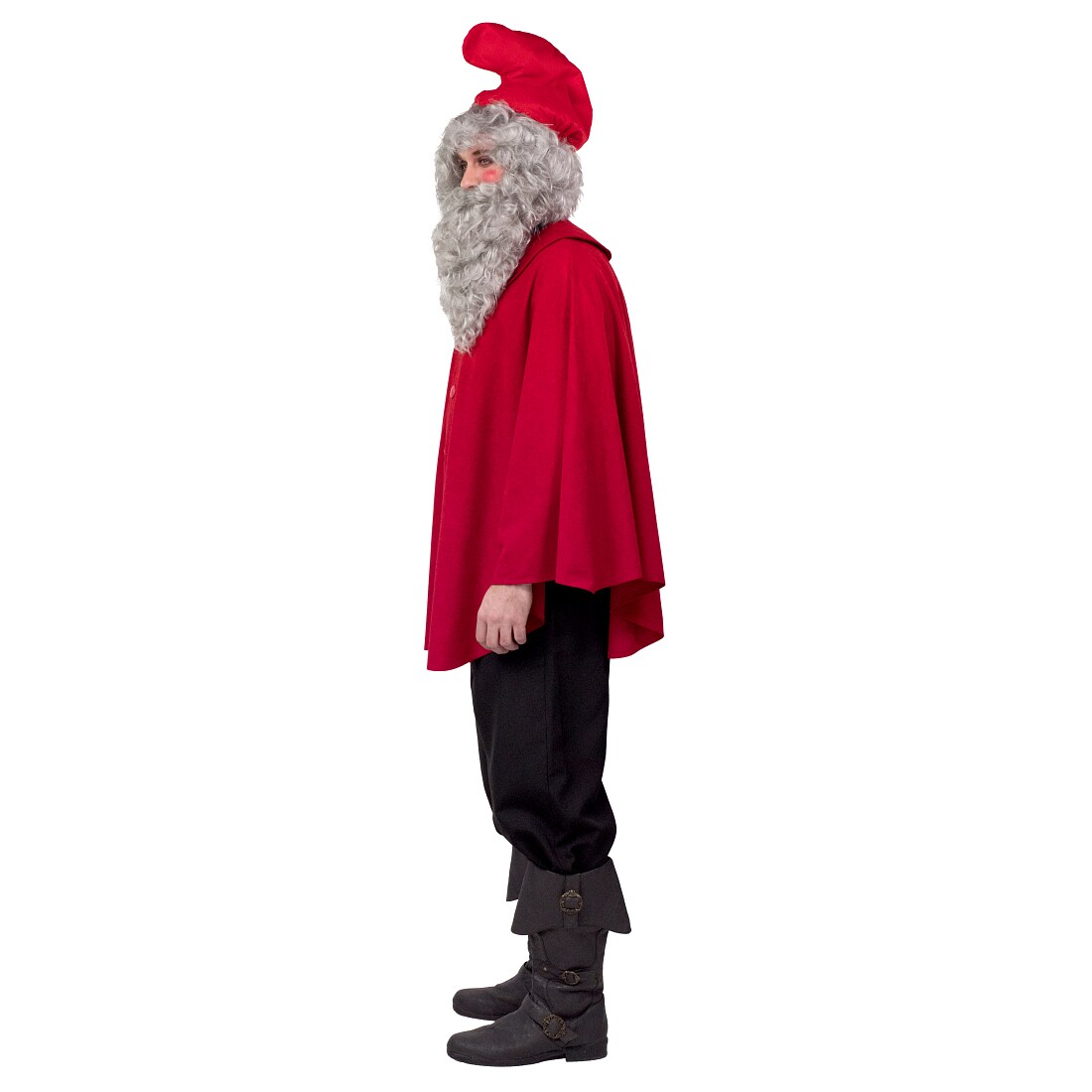 Damen Weihnachts-Umhang – Roter Samt-Cape Als Santa-Kostüm Für Party & Karneval