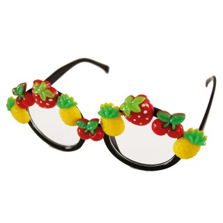 Lustige Faschingsbrille mit Früchten