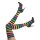 Stylische Clown Kniestrümpfe gestreift