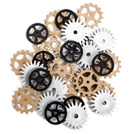 Streudeko Steampunk Zahnräder 30Stk.