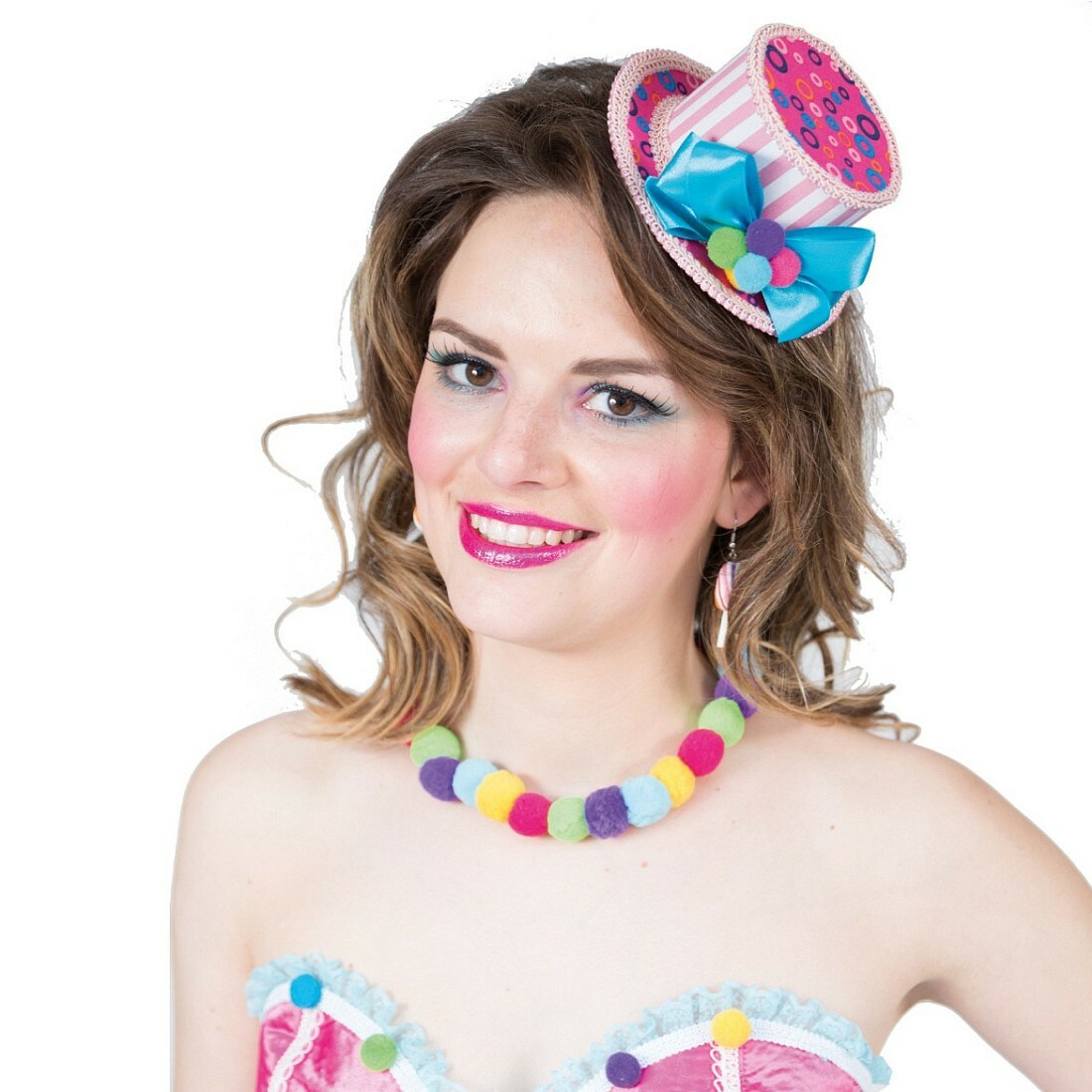 Minihut Mexikanerin – Mini-Sombrero Für Partys & Kostüme, Mit Haarreif, Mehrfarbig (nicht Für Kinder Unter 14)