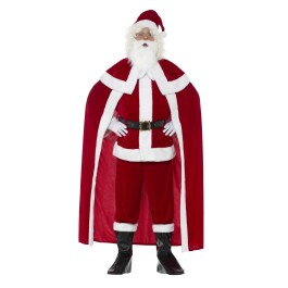 Komplettes Weihnachtsmann-Kostüm mit Mütze & Bart Rot-Weiß XL (56/58)