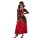 Elegantes Vampir-Kostüm für Damen mit Maske Rot-Schwarz L (42/44)