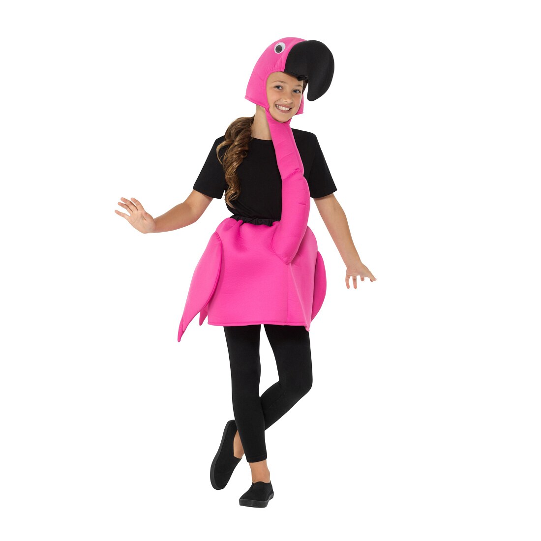 Atosa Flamenco-Kostüm Für Mädchen – Sevillana Rot-Schwarz, Inkl. Kleid & Kopfschmuck