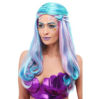 Hinreißende Meerjungfrau-Perücke mit Perlen