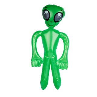 Aufblasbares Alien mit großen Augen Grün 75cm/29in