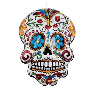 Aufblasbarer Dia de los Muertos Totenkopf 100cm/39in, 16,99 €