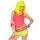 Stylische 80er Jahre Hot Pants Neongelb