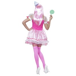 Wunderschönes Cupcake Kostüm für Frauen Pink-Weiß