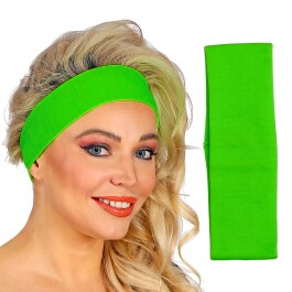 Schönes 80er Jahre Aerobic Stirnband Neongrün