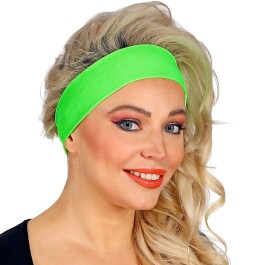 Schönes 80er Jahre Aerobic Stirnband Neongrün