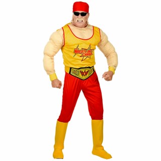Hulk Hogan Kostüm Gelb-Rot