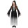 Elegantes Gothic-Kleid mit Kapuze für Kinder Schwarz-Grau
