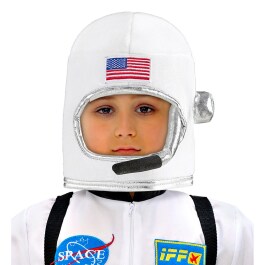 Schöner Astronauten-Helm USA für Kinder Weiß