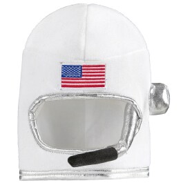 Schöner Astronauten-Helm USA für Kinder Weiß