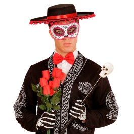 Außergewöhnliche Sugar Skull Maske für die Augen