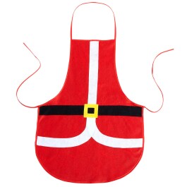 Witzige Weihnachtsmann-Grillsch&uuml;rze Rot 75x54cm