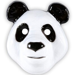 Originelle Panda-Maske für Kinder Weiß-Schwarz