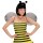 Marabou Bienen-Haarreif mit Antennen Schwarz