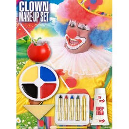 Praktisches Set zum Clown schminken