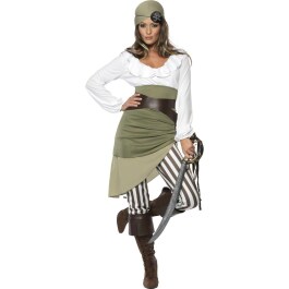 Damen Piraten Kostüm M 40/42