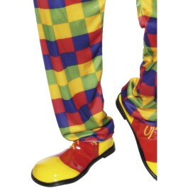 Clown Schuhe rot-gelb