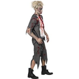 Horror Zombiekostüm Pirat Zombie Kostüm Zombiepirat Halloweenkostüm grau M 48/50 