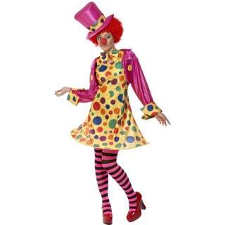 Clownkleid Clownskostüm Damen bunt L 44/46