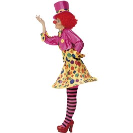 Clownskost&uuml;m Clownfrau bunt M 40/42