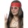 Hippie Set Flower Power Perücke mit Accessoires braun-rot