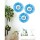 Niedlicher Wabenball zur Jungen Babyparty Blau 23 x 18 cm