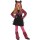 Niedliches Katzenkostüm für Mädchen Pink-Schwarz
