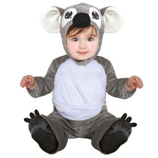 Niedliches Koala-Bär Kostüm für Kinder Grau-Weiß