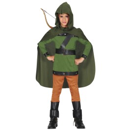 Robin Hood Kost&uuml;m f&uuml;r Kinder Gr&uuml;n-Braun