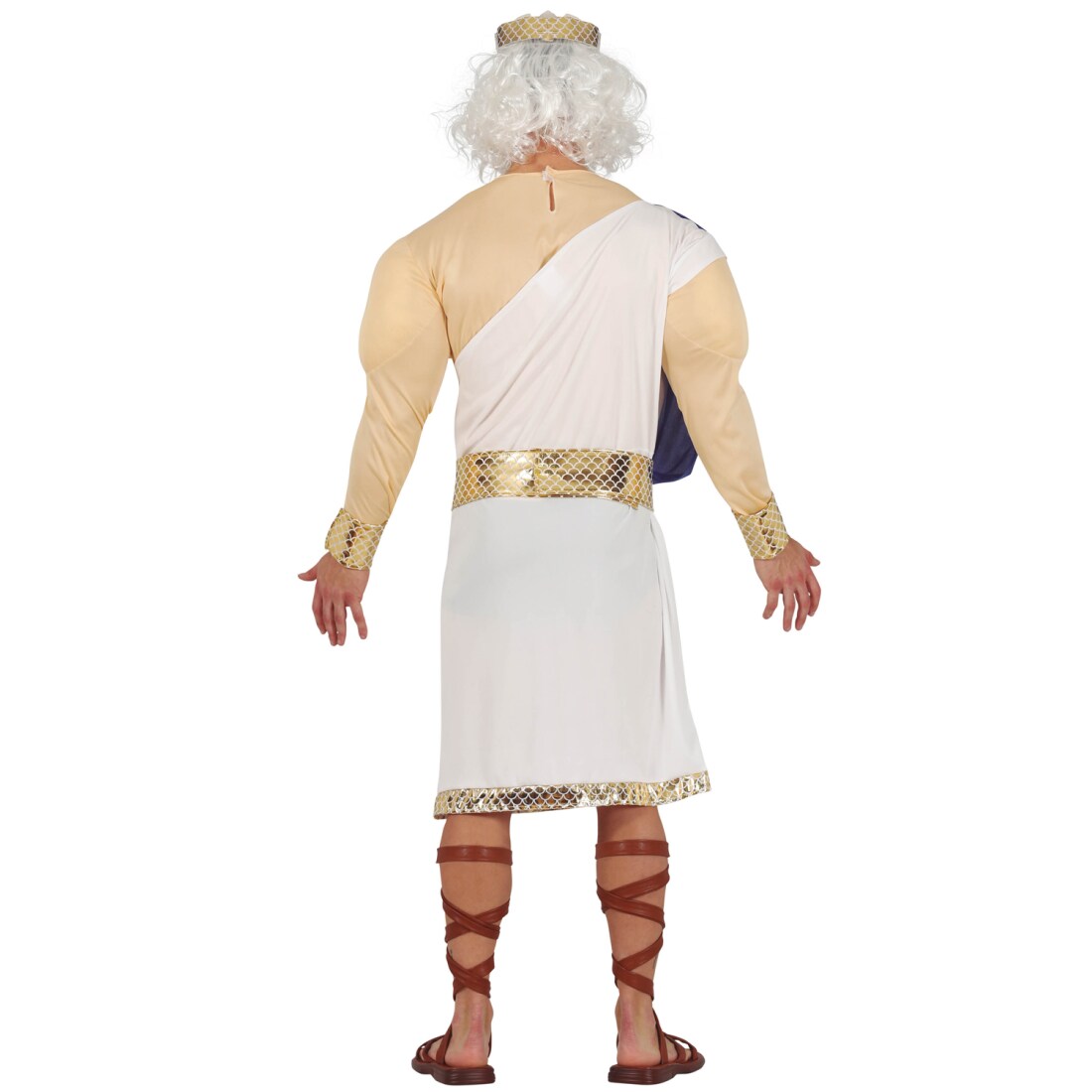 Neptun Kostüm für Herren Weiß-Blau, 37,99