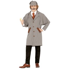 Sherlock Holmes Kost&uuml;m f&uuml;r Erwachsene Grau
