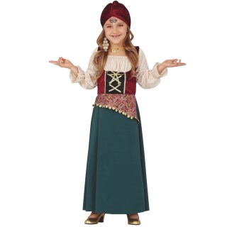 Wahrsagerin-Kostüm für Mädchen 7 - 9 Jahre, 127 - 132 cm