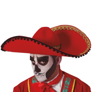 Eleganter Sombrero für Erwachsene Rot