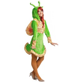 Schnecken-Kostüm für Frauen Grün-Braun