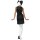 60er Jahre Kleid Party Girl Kostüm weiß schwarz S 36/38