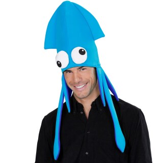 Origineller Oktopus-Mütze für Damen & Herren Blau