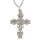 Gotische Kreuzkette für Erwachsene Silber