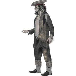 Herren-Kostüm Geisterschiff-Pirat Halloween Zombie Piratenkostüm Horror neu 