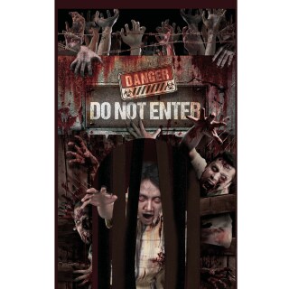 Halloween Horror Tür Deko Vorhang Zombies 145x240cm